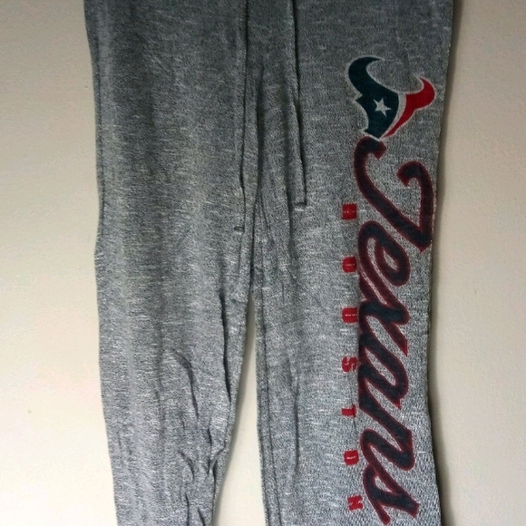 NFL S Gray Houston Texans Gray Sweat Pants - Picture 1 of 4